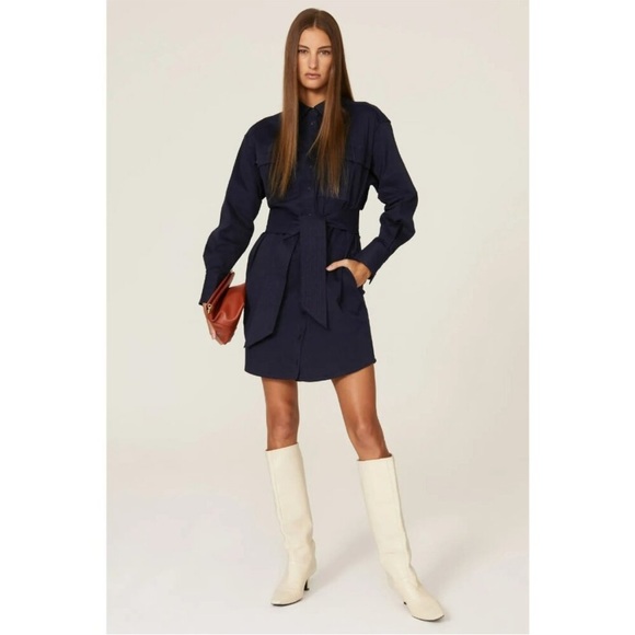 Marissa Webb Collective Twill Tunic Dress US 6 - Picture 1 of 7